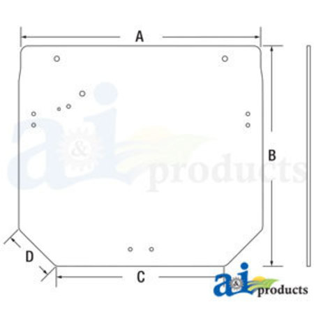 A & I PRODUCTS Glass; Rear Window 0" x0" x0" A-R261272